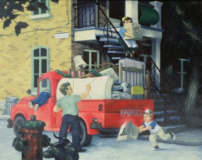 Mudanza, verano, de Las cuatro estaciones en Quebec de Stephane Poulin